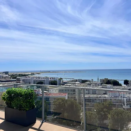 3 Pieces Cote D Azur Sea Side View Piscine Rooftop Saint-Laurent-du-Var