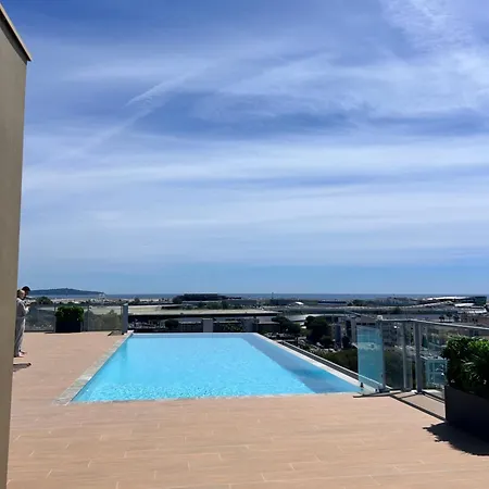 3 Pieces Cote D Azur Sea Side View Piscine Rooftop Saint-Laurent-du-Var